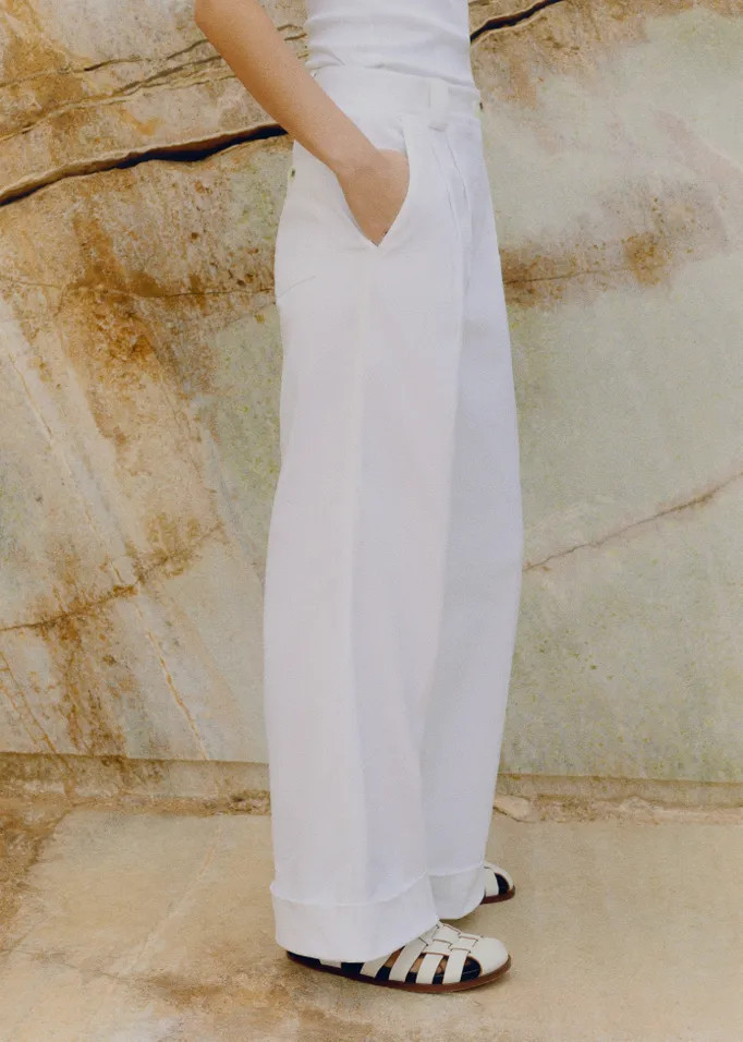 Pleated Straight-Leg Trainer-Grazer Trouser | ME+EM Global (Excluding US)