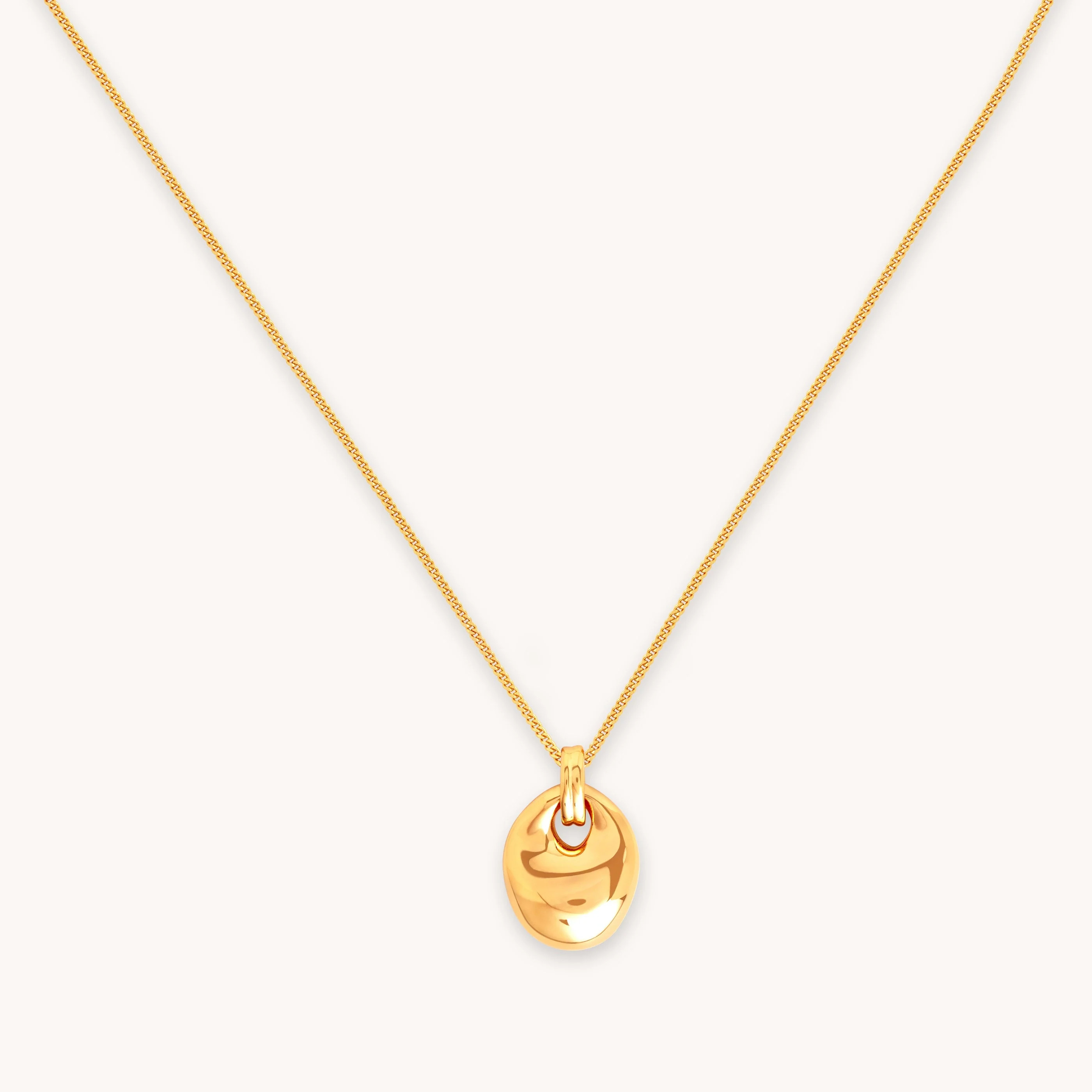 Essential Gold Pendant Necklace | Astrid & Miyu Necklaces | Astrid and Miyu