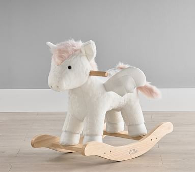 Pegasus Plush Nursery Rocker | Pottery Barn Kids