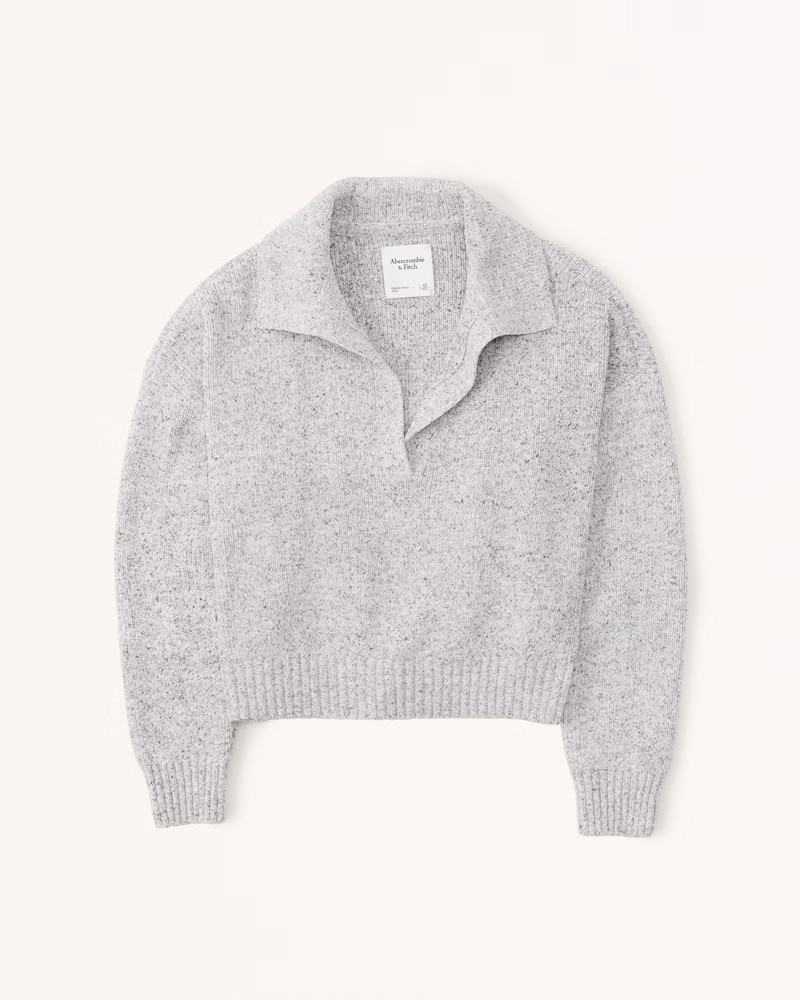 Women's Spray Dye Notch-Neck Sweater | Women's 30% Off Almost All Sweaters & Fleece | Abercrombie... | Abercrombie & Fitch (US)