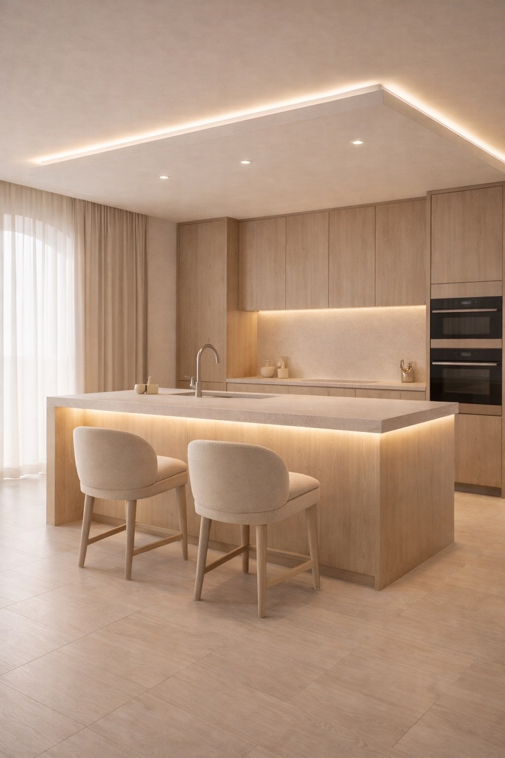 A modern minimalist kitchen designed in warm neutral tones with a statement island, soft LED lighting, and elegant bar stools.
This space blends clean lines, natural textures, and functional design — perfect inspiration for a contemporary luxury home.

Save this pin for modern kitchen ideas, minimalist interiors, and neutral home decor inspiration.
Shop similar kitchen furniture, lighting, and decor through my LTK for a curated modern look 🤍
#modernkitchen
#kitchendesign
#kitcheninspo
#moderninterior
#neutralinterior
#minimalistdesign
#luxuryhome
#modernhome
#interiorinspiration
#homedecorideas
#kitchenisland
#ltkhome
#ltkinteriors
#contemporarydesign


#LTKSaleAlert #LTKGiftGuide #LTKHome