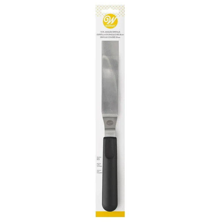 Wilton Angled Icing Spatula, 9-inch, Black & Silver | Walmart (US)