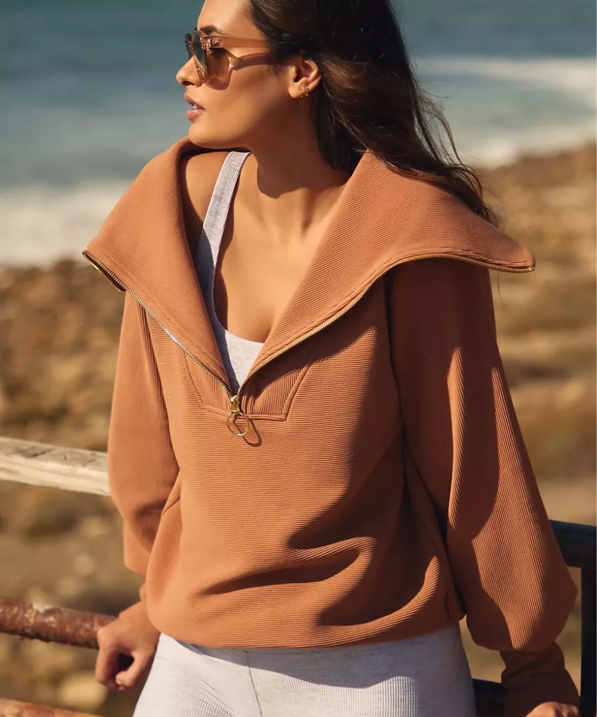 Ribbed Half-Zip Sweater curated on LTK