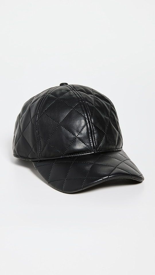 Cia Faux Leather Quilt Cap | Shopbop