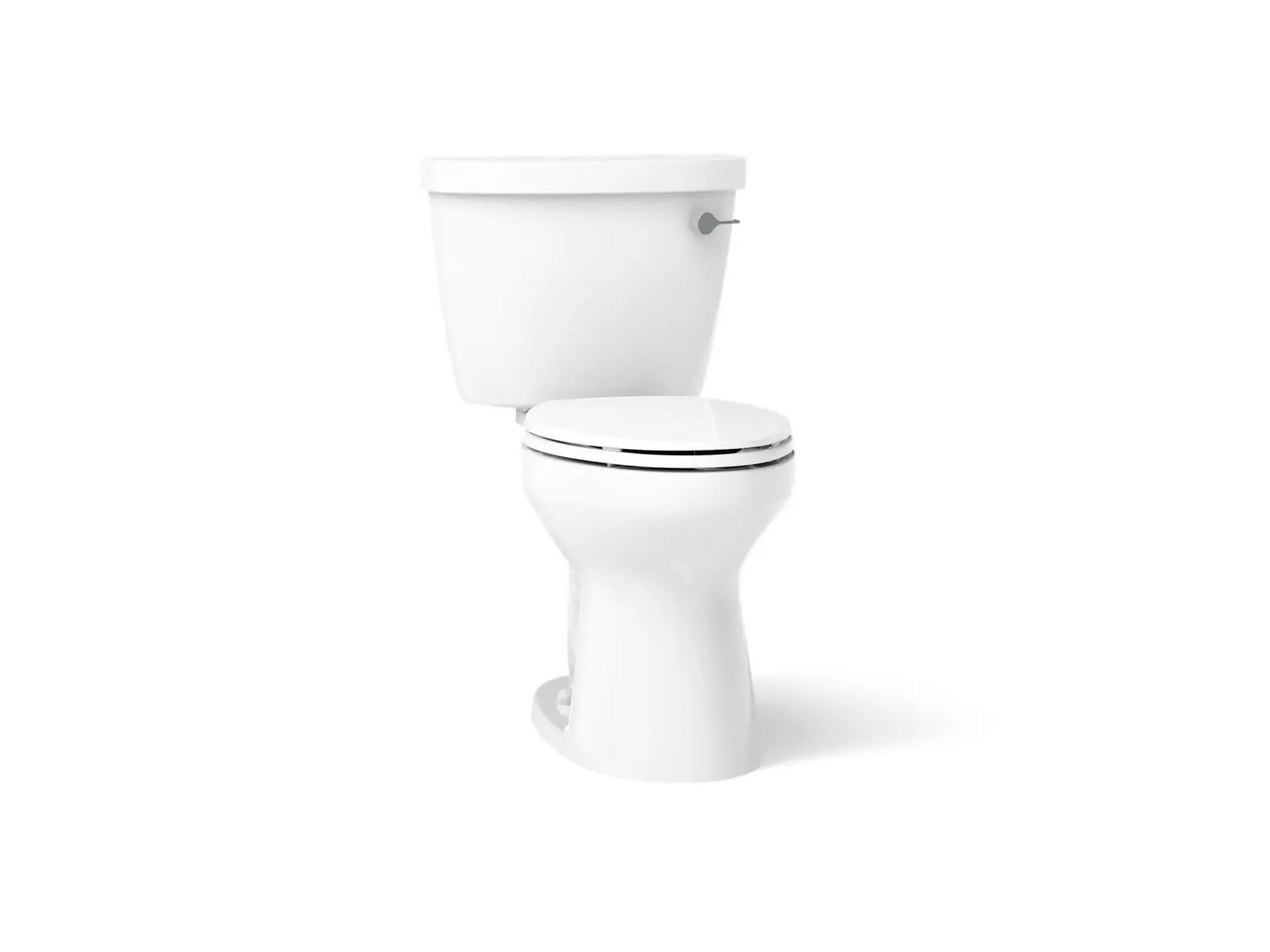 KOHLER Cimarron White Elongated Chair height 12-in Rough-In WaterSense 1.28 GPF 2-piece Toilet one_size | 31621-RA-0 | Lowe's