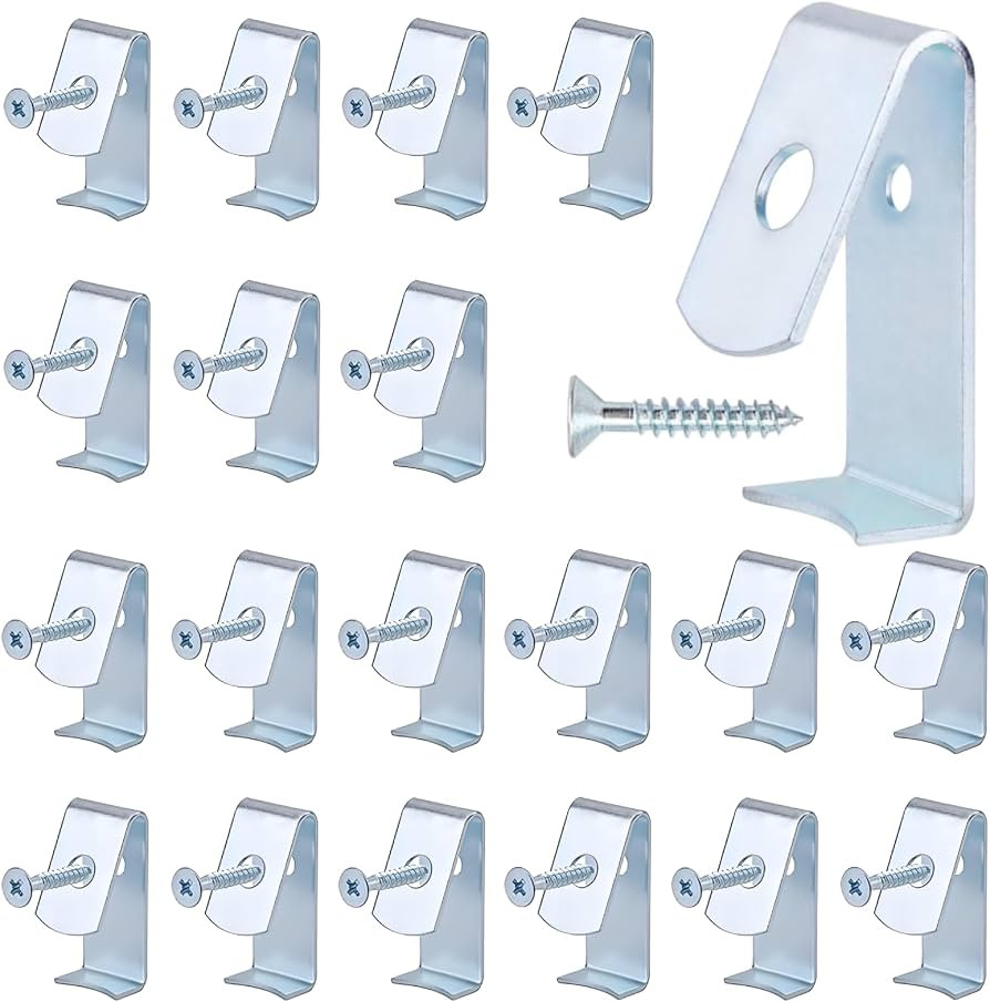 Tosnail 20 Pack Metal Flower Pot Clips, Holds 5" to 8" Standard Terra Cotta Clay Flower Pot | Amazon (US)