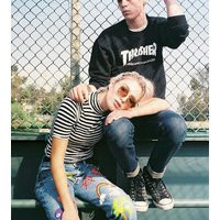 Black & White Stripe Turtle Neck | Etsy (US)