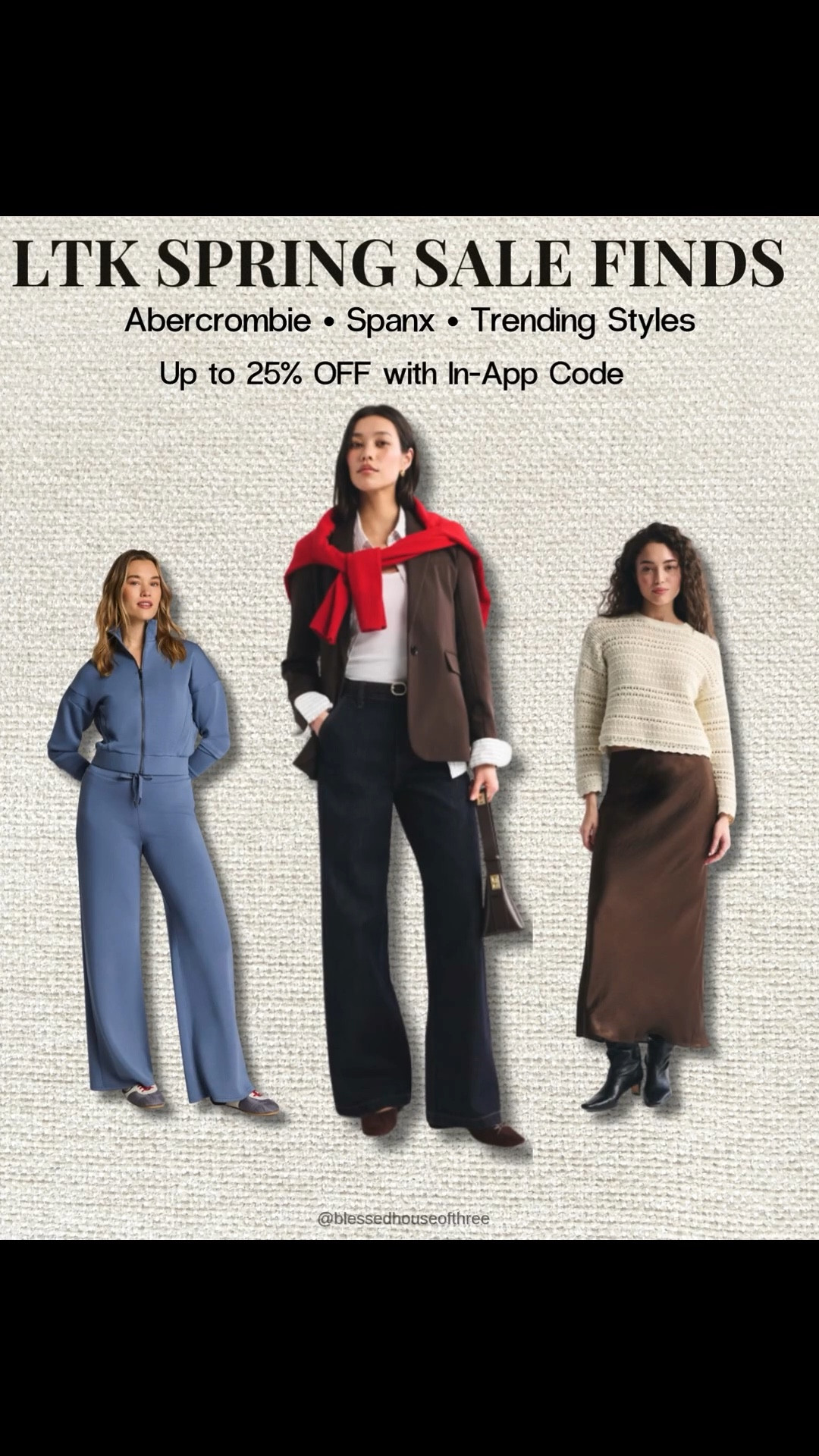 Spring style favorites from the LTK Spring Sale featuring Abercrombie and Spanx. These are some of my favorite elevated everyday outfits including the Spanx AirEssentials set, Abercrombie Curve Love denim, tailored trousers, spring dresses, and classic blazer outfits. Everything is included in the LTK Spring Sale with up to 25% off using the in-app code. Perfect pieces for spring outfits, casual workwear, travel outfits, and everyday style. Follow me on LTK for daily fashion, home decor & Amazon finds.

#LTKPetite #LTKSpringSale #LTKSeasonal