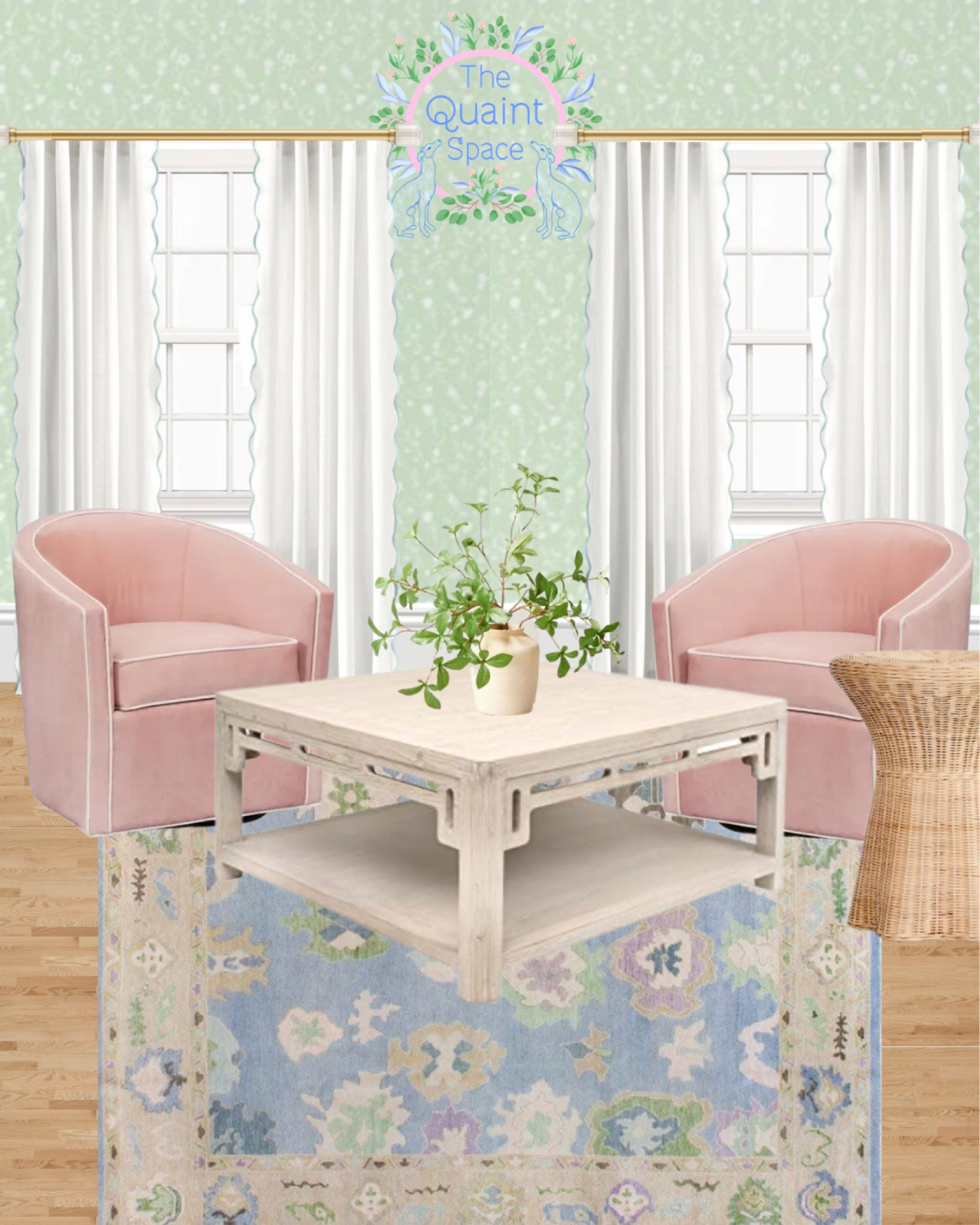 Living room home design! These swivel chairs are top rated and this rattan end table is a great price for the look! 

#LTKfamily #LTKhome #LTKstyletip