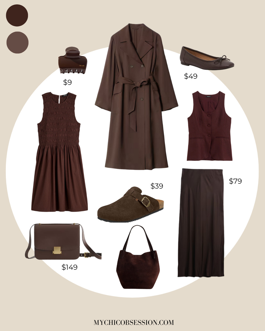 Chocolate brown might just be the color of the season! Embrace the warm, cozy tone with luxe handbags, slip skirts, dresses, and shoes. 

 #LTKSeasonal #LTKStyleTip #LTKShoeCrush