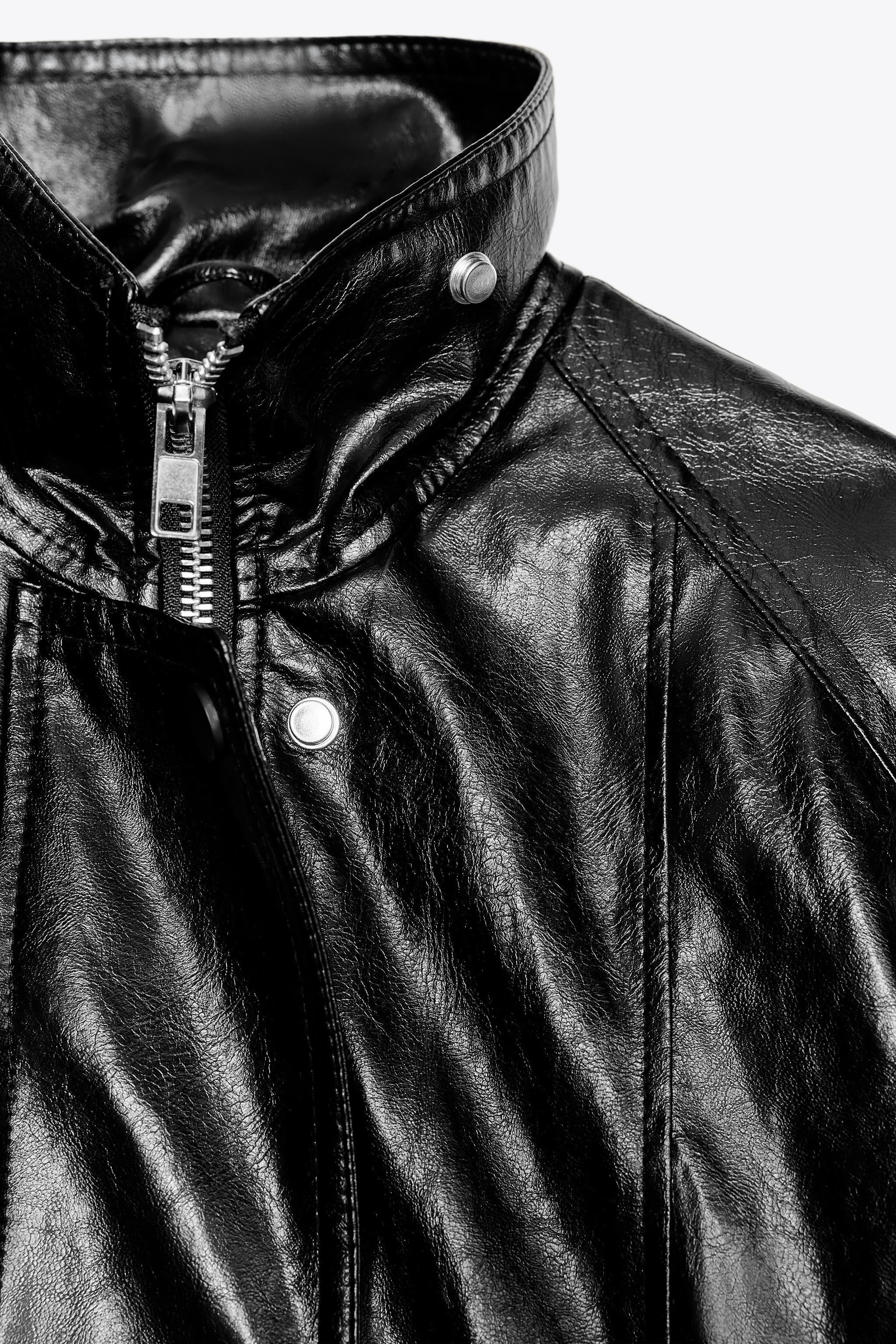 FAUX LEATHER JACKET ZW COLLECTION | Zara US
