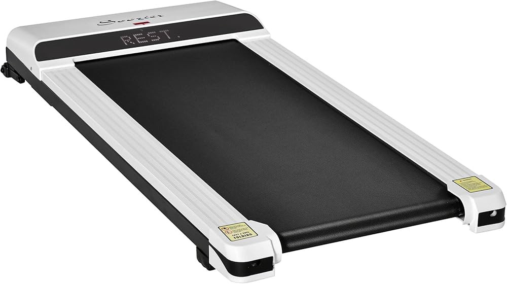 Soozier Under Desk Treadmill, Portable Walking Pad with Foldable Wheels, Remote Control, LED Disp... | Amazon (US)
