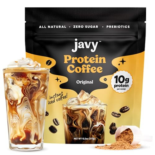 Javy Original Protein Coffee - Premium Whey Protein & Instant Iced Coffee - 100% Arabica Coffee -... | Amazon (US)