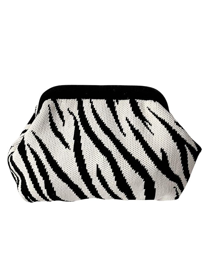 Verdusa Women's Striped Clutch Handbags Crochet Bag Classic Crossbody Bags | Amazon (US)