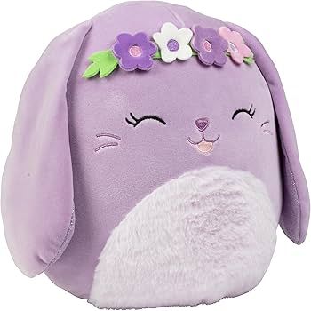 Squishmallows 10-Inch Bubbles The Purple Bunny with Flower Crown -Official Jazwares 2024 Easter P... | Amazon (US)