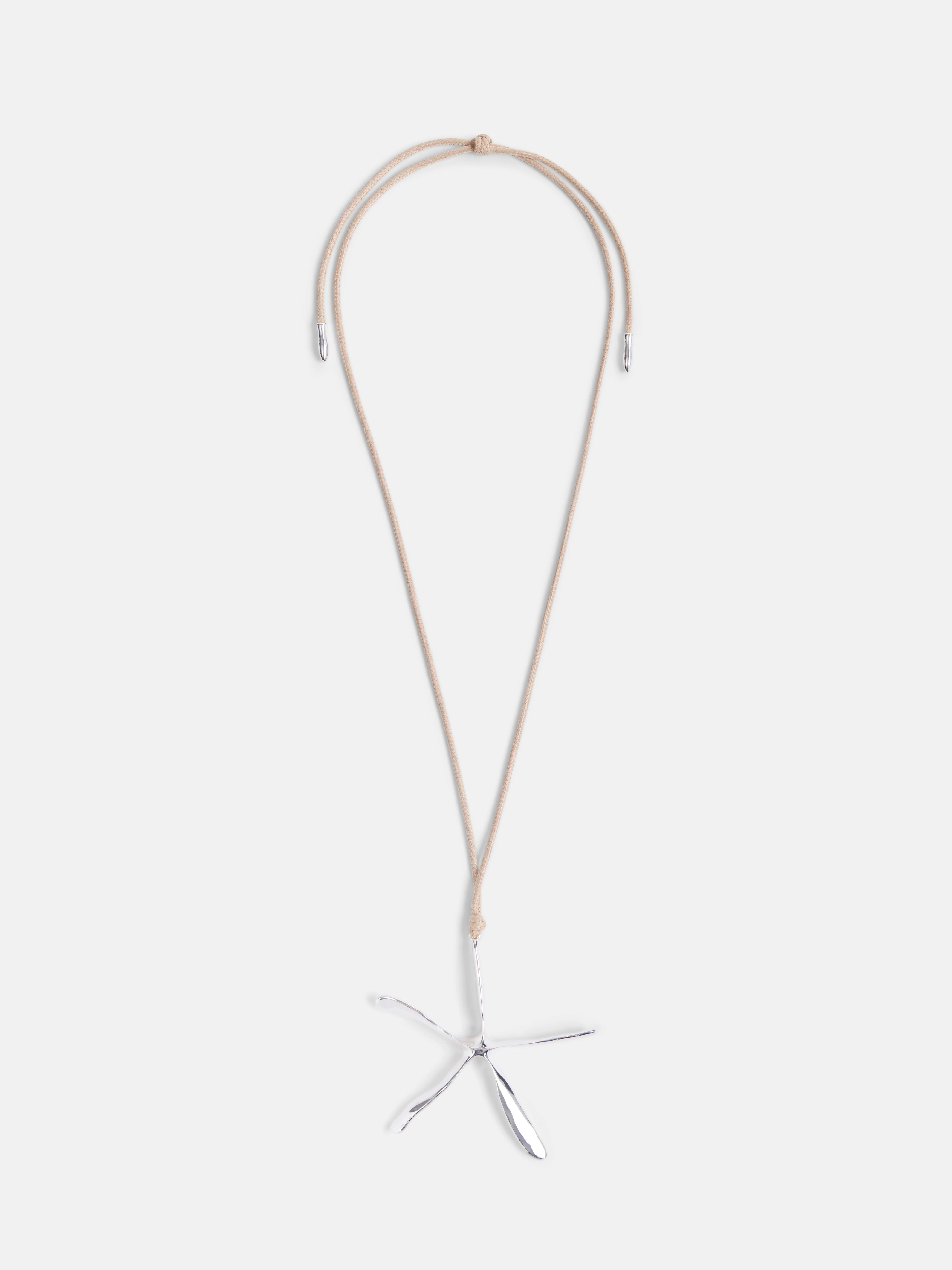 Scoop Women's Silver Tone Sculpted Starfish Pendant Necklace | Walmart (US)