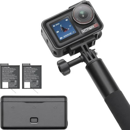 DJI Osmo Action 5 Pro Combo - 4K Camera with 1/1.3" Sensor, 12h Battery Life, Dual OLED Screens | Walmart (US)