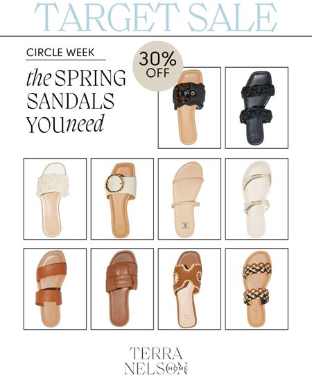 Target Circle Week Sale / Target Sale / Spring Sandals / Summer Sandals / Neutral Sandals / Casual Sandals / Dressy Sandals / 

#LTKshoecrush #LTKsalealert #LTKxTarget