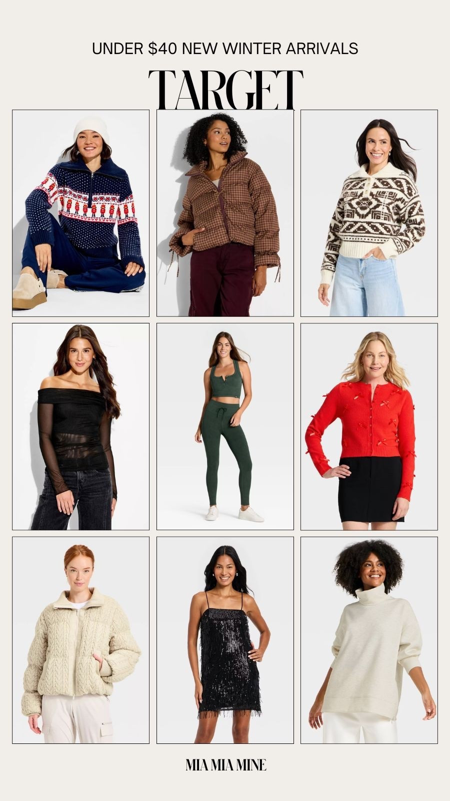 Target new arrivals 
Winter outfits under $50
Fair isle sweaters, holiday sweaters and lounge sets 

#LTKHoliday #LTKSeasonal #LTKFindsUnder50