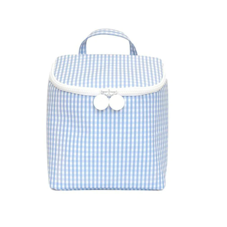 TRVL DESIGN-TAKE AWAY Insulated Bag - GINGHAM SKY | NANTUCKET KIDS