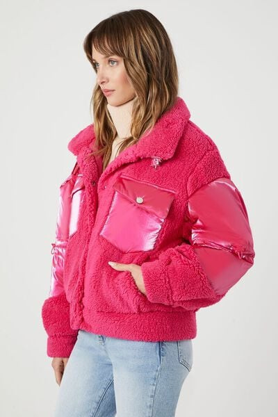 Faux Shearling Puffer Jacket | Forever 21 (US)