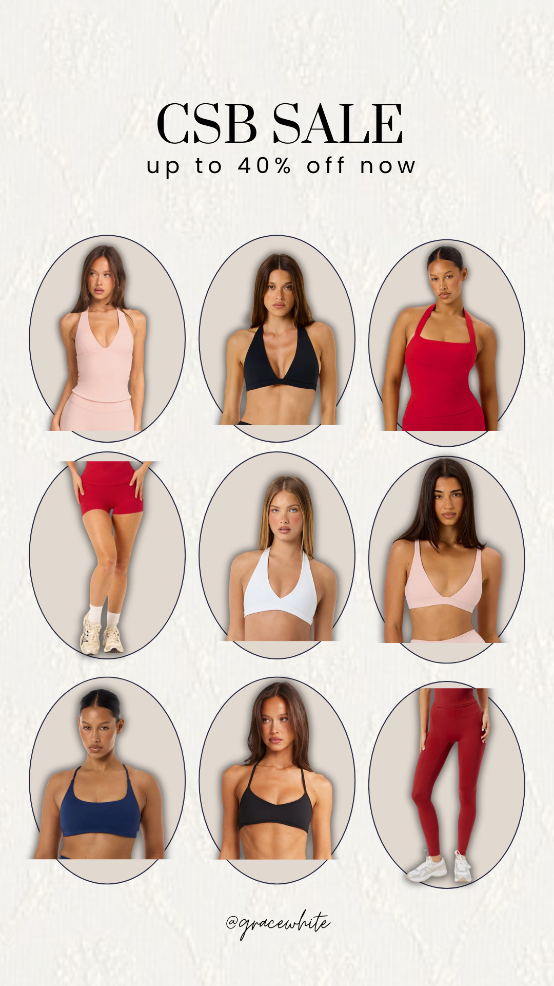 CSB on major sale with up to 40% off!

csb, csb sale, csb sale finds, csb sale alert, activewear, activewear sale, gracewhitefit, grace white

#LTKootd #LTKfitnessgoals #LTKSaleAlert