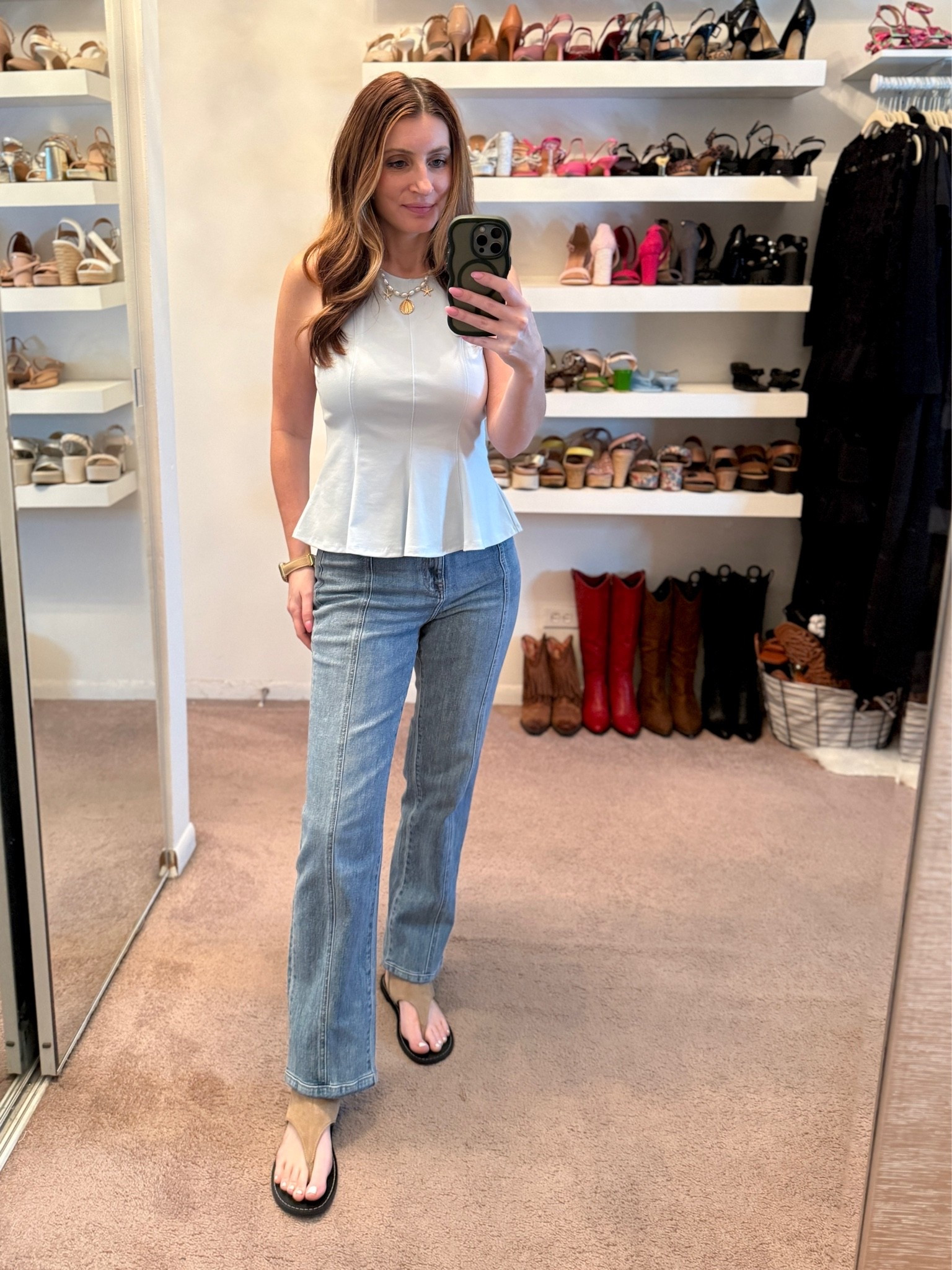 What I wore to work today

Top & Jeans are both on sale right now during @Macys Friends & Family Sale

Peplum top (size small) 
DKNY straight leg jeans (size 27)

workwear outfit, casual outfit, casual office look, office look, easy outfit, Spring outfits 2026

#LTKootd #LTKSaleAlert #LTKWorkwear