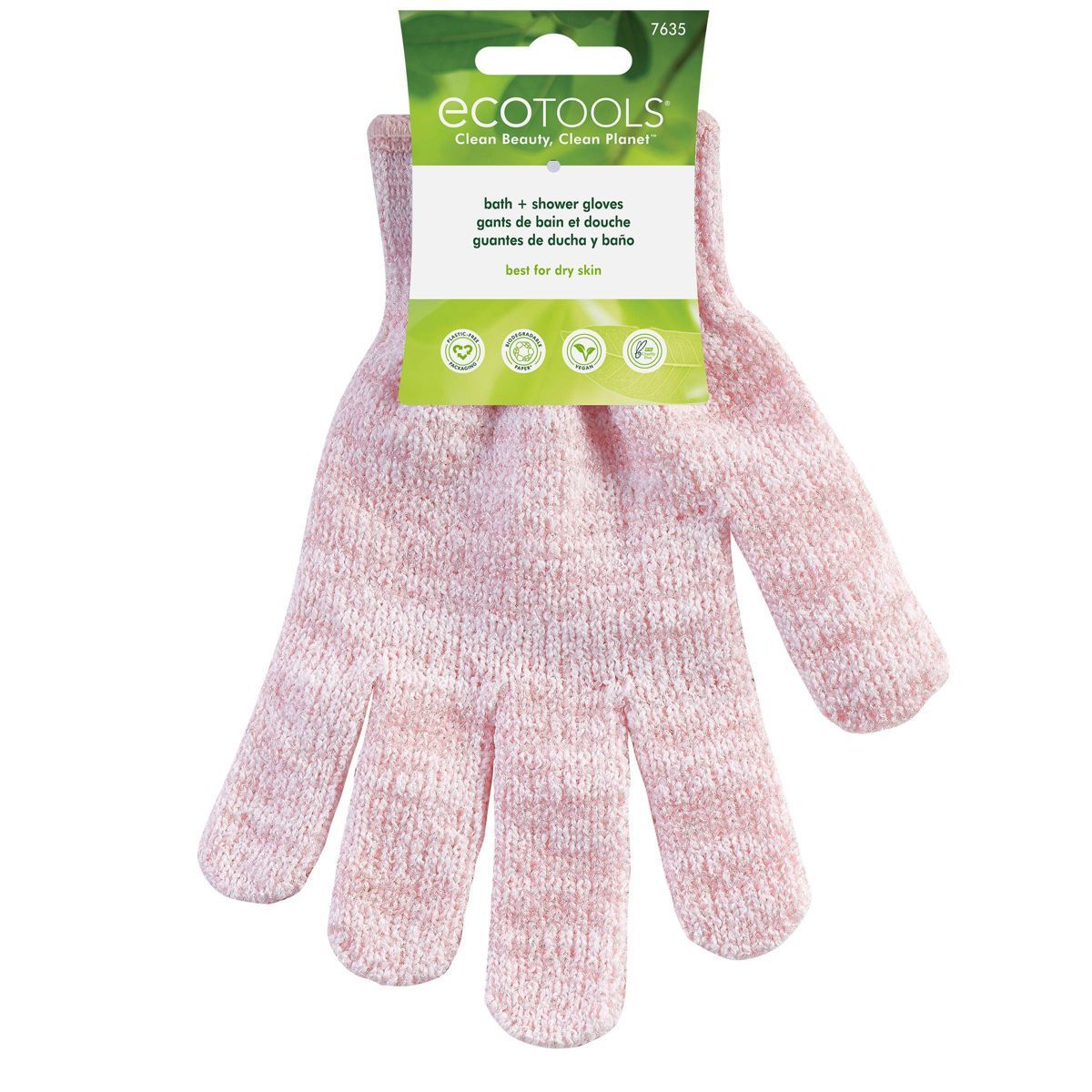 EcoTools Exfoliating Shower Gloves - Pink | Target