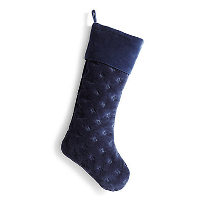 Rumi Velvet Stocking with Quilted Texture & Embroidery Details | Frontgate