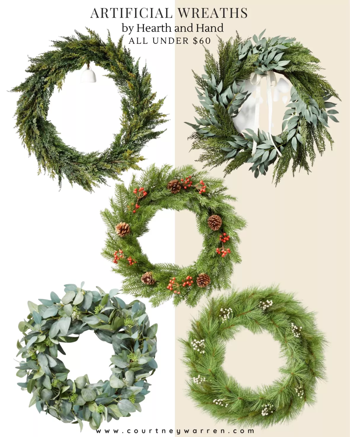 Green : Artificial Wreaths : Target