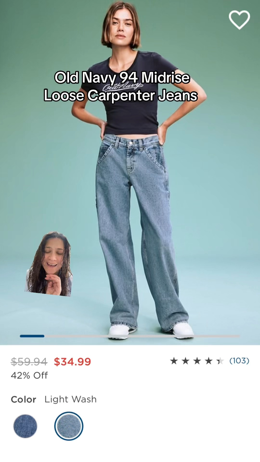 Old Navy 94 Mid Rise Loose Carpenter Jeans for 40% off 



#LTKFindsUnder50 #LTKSaleAlert