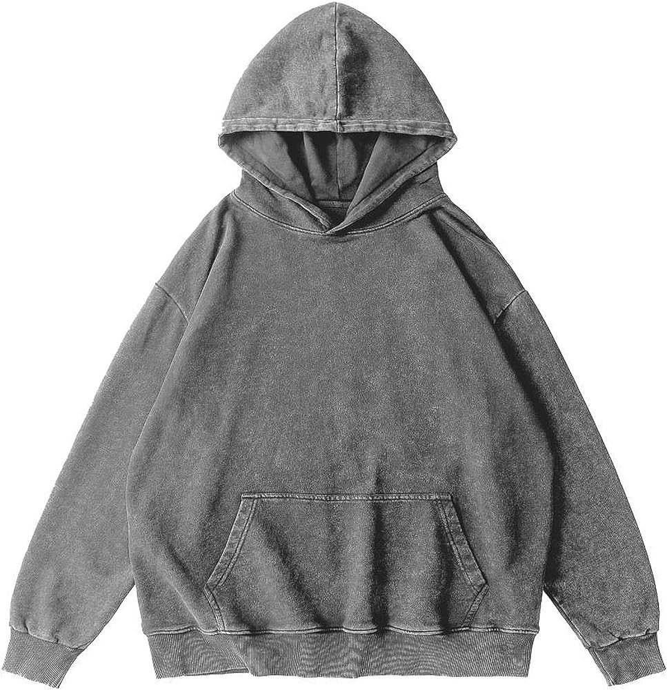 Wrenpies Oversized Vintage Hoodie for Women Cotton Loose Fit Baggy Hooded Sweatshirt Trendy Basic... | Amazon (US)