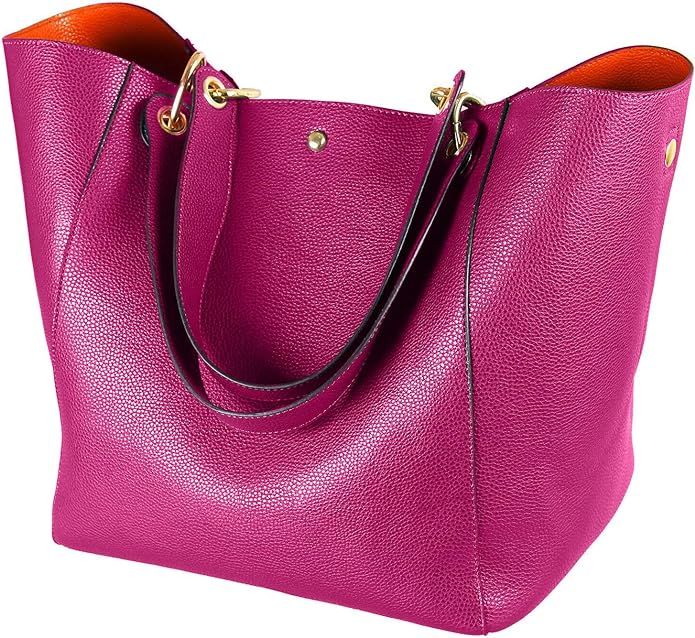 Large Capacity Work Tote Bags for Women's Waterproof Leather Purse and handbags ladies Waterproof... | Amazon (US)
