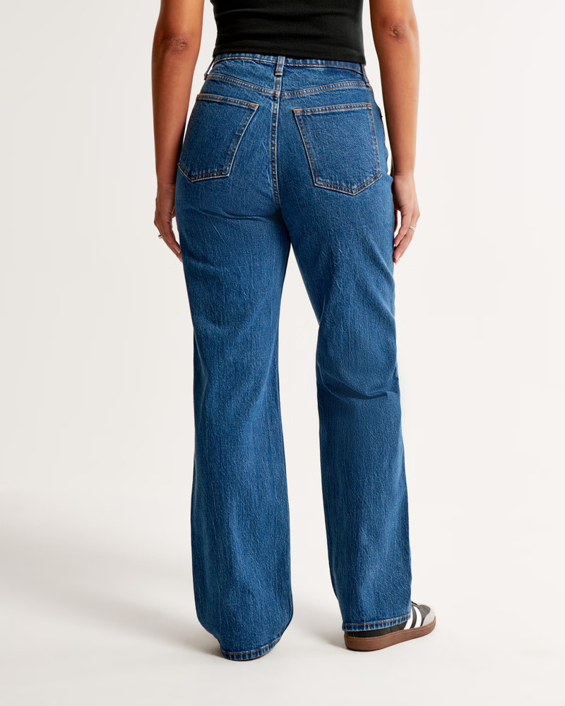 Curve Love High Rise 90s Relaxed Jean | Abercrombie & Fitch (US)
