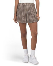 Gingham Printed Pleated Tennis Skort | Golf & Tennis | Marshalls | Marshalls