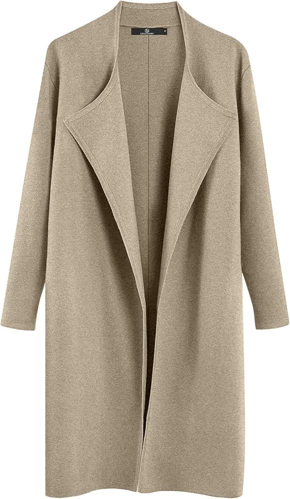 LILLUSORY Women's Long Cardigan Sweaters Oversized Fall Dressy Coatigan Jackets Casual Knit Winte... | Amazon (US)