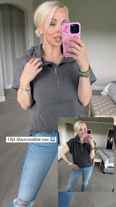 Amazon version of the Abercrombie half zip that I love so much!!! Wearing a small. Comes in other colors 

#LTKFindsUnder50 #LTKStyleTip #LTKFindsUnder100