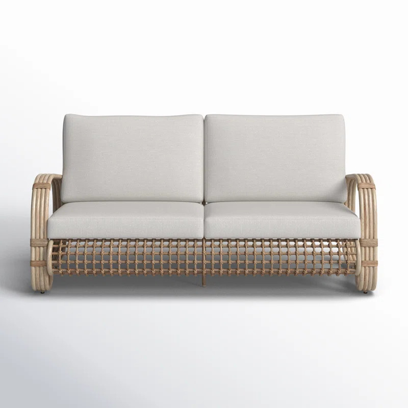 Sintra 66.1'' Outdoor Loveseat with Cushions | Wayfair North America