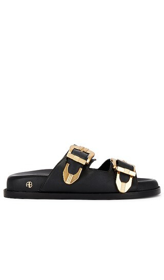 Waylon Slides in Black | Revolve Clothing (Global)