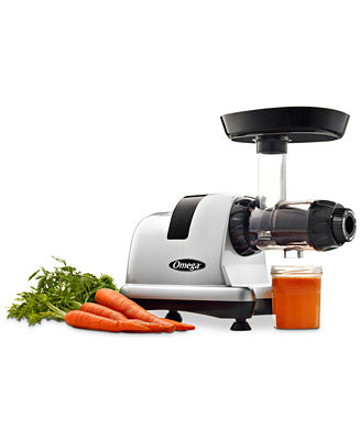 Omega Horizontal Juicer, Nutrition Center, Masticating, Chrome, 5th Generation - Macy's | Macy's