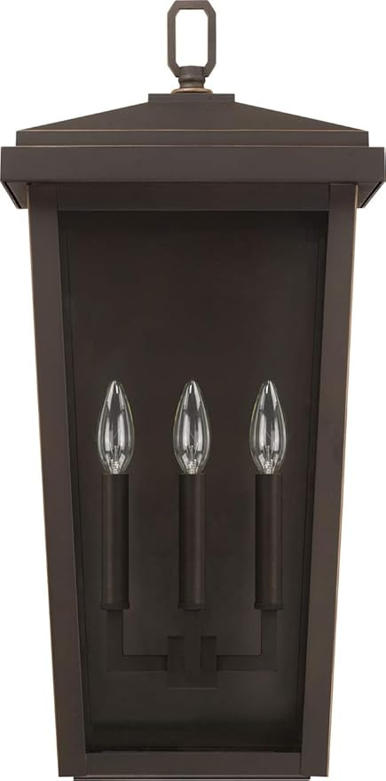 Capital Lighting 926232OZ Donnelly Outdoor Wall Sconce, 3-Light 180 Total Watts, 24"H x 12"W, Oil... | Amazon (US)