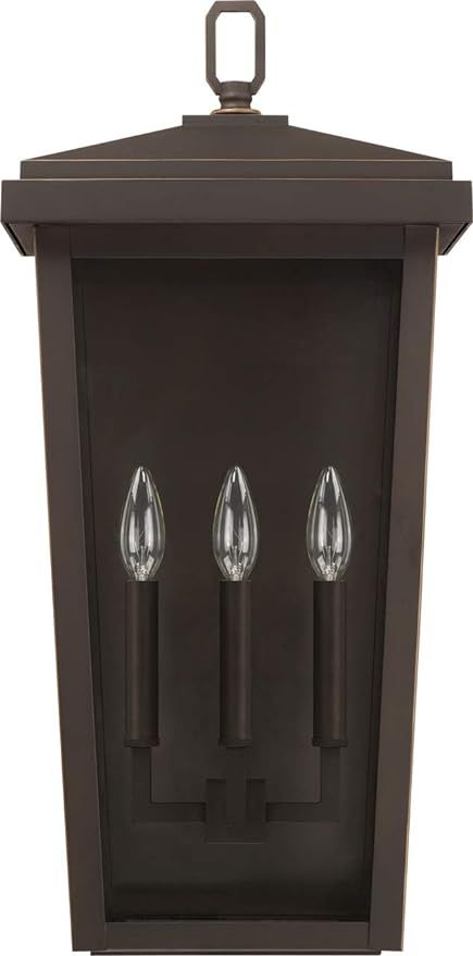 Capital Lighting 926232OZ Donnelly Outdoor Wall Sconce, 3-Light 180 Total Watts, 24"H x 12"W, Oil... | Amazon (US)
