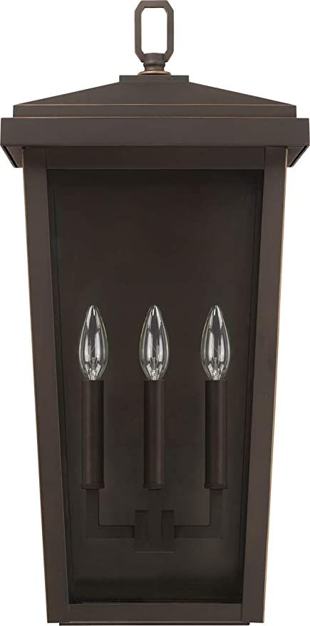 Capital Lighting 926232OZ Donnelly Outdoor Wall Sconce, 3-Light 180 Total Watts, 24"H x 12"W, Oil... | Amazon (US)