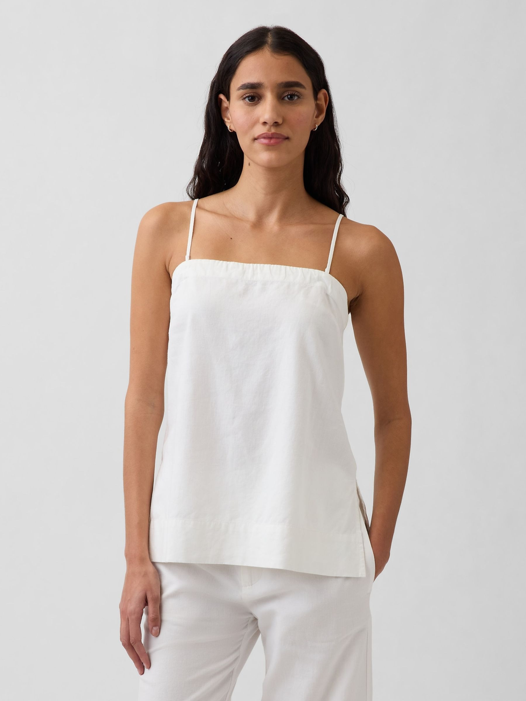 White Linen-Blend Cami | Gap | GAP UK