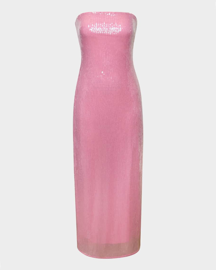 Elena Strapless Sequin Column Maxi Dress | Neiman Marcus
