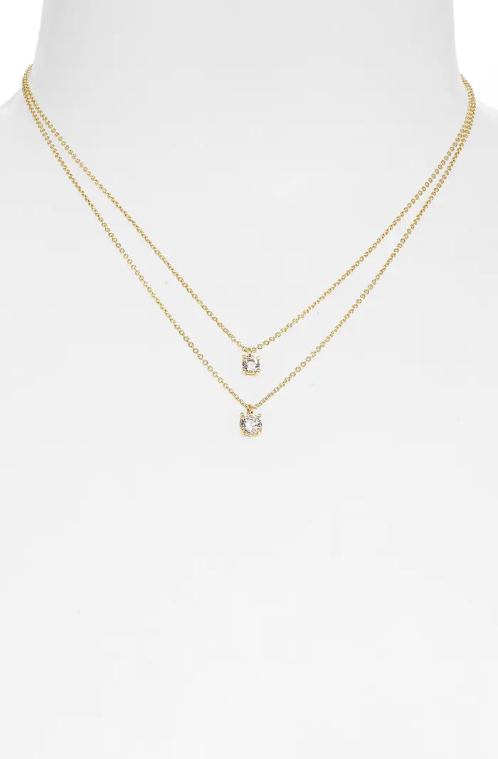Nordstrom Cubic Zirconia Layered Necklace | Nordstrom | Nordstrom