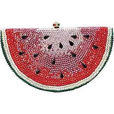 RomanticDesign Cute Watermelon Rhinestone Evening Clutch for Women Glitter Crystal Purse Party Co... | Amazon (US)