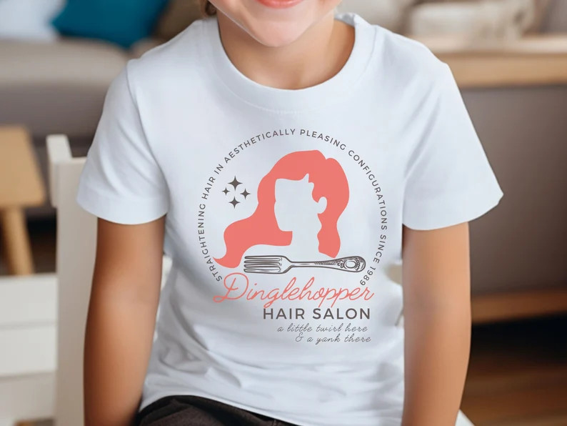 Dinglehopper Hair Salon Youth Tee - Little Mermaid Theme Park Shirt - Etsy | Etsy (Global)