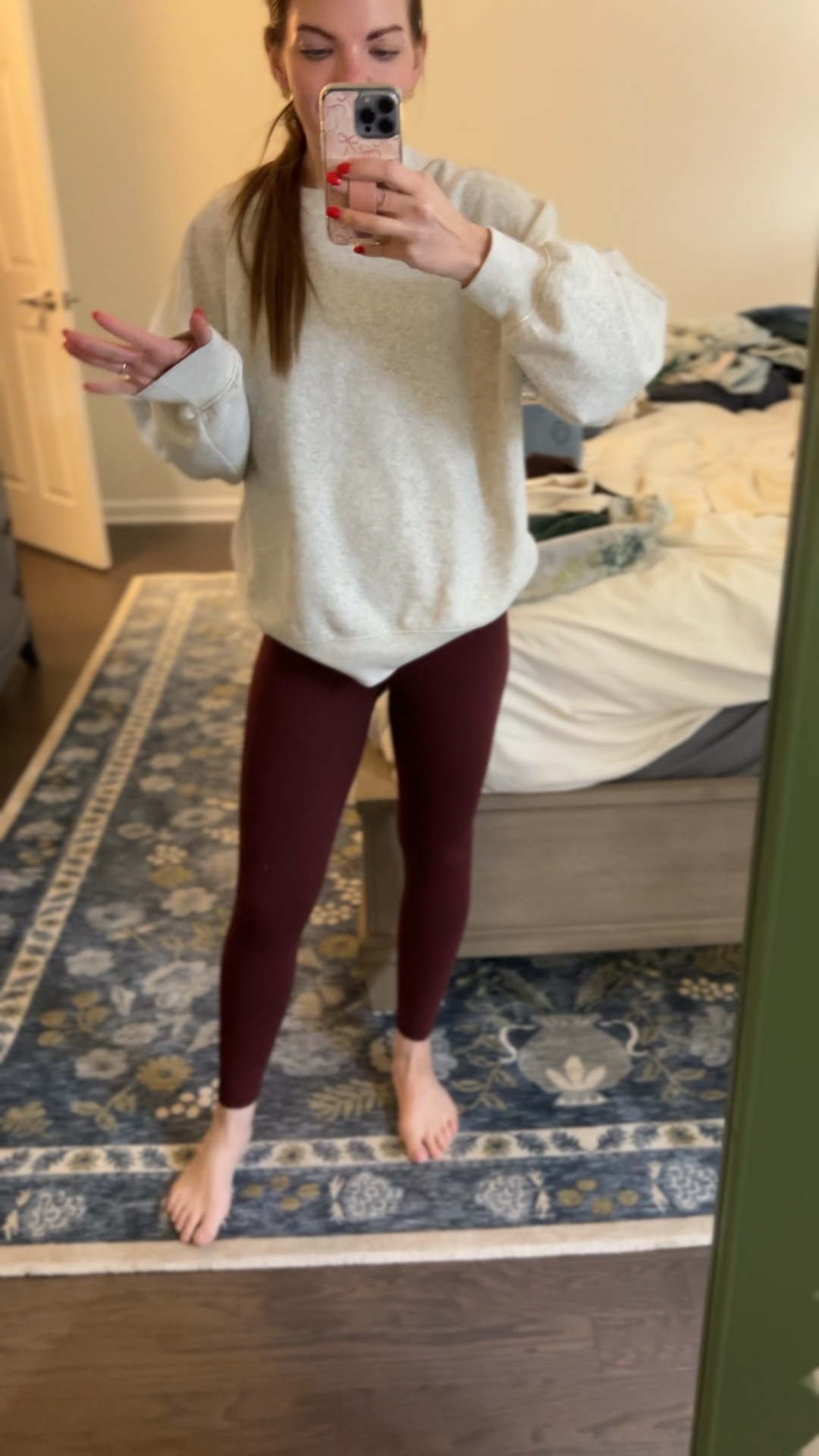 I’ve become an Amazon leggings girlie over the last year. For one, the price + quality is just hard to beat. These are under $30 and rival my $100+ ones. I also love that as a SAHM if they get ruined I’m not going to sweat it like I would with the $100 ones. Just re-order and get a new pair in two days on prime. 

I get a medium in these. If not TTC I’d get a small… so I’d say TTS. The sweatshirt is part of a matching set (sold as separates) and I am obsessed. I have several pairs of the sweatshorts and just adore the material. It gets softer with every wash and the quality is 10/10. I’m in a small and it’s a true to size oversized fit. 



#LTKFitness #LTKWatchNow #LTKActive