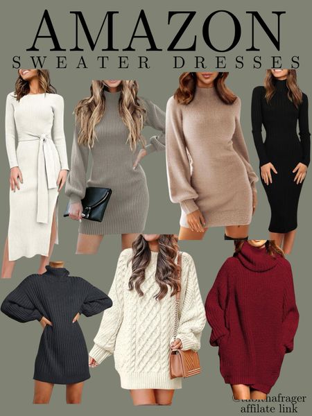 Amazon sweater dress. Sweater dresses. Winter outfits. Valentine’s Day outfit. 

#LTKsalealert #LTKfindsunder50 #LTKworkwear